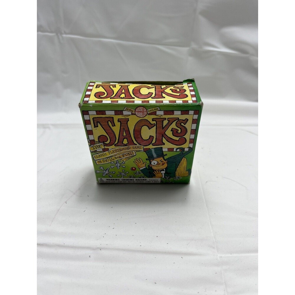 Vtg Traditional Game Set Of Plastics Jacks/ Ball HouseofMarbles JACKS